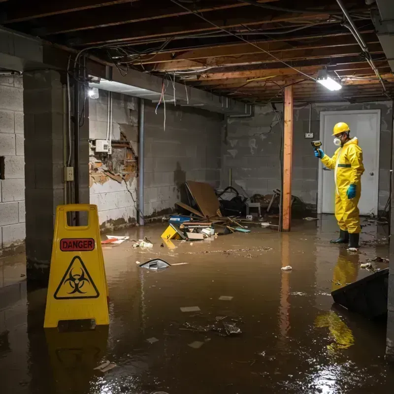 Flooded Basement Electrical Hazard in Shiprock, NM Property